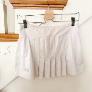 Under Armour White Athletic Tennis Skort HeatGear Moisture Wicking Size S Small